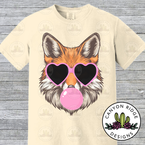 Bubble Gum Fox Tee