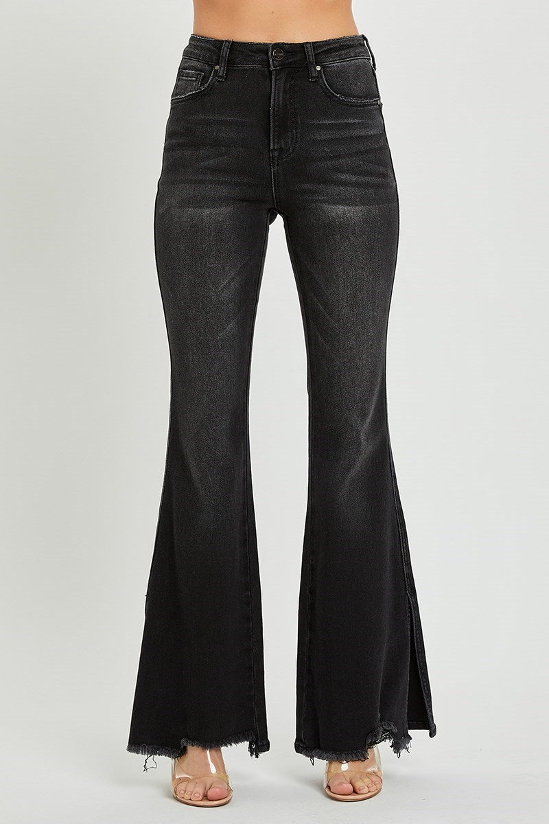 Betrayal High-Rise Slit Flare Jeans