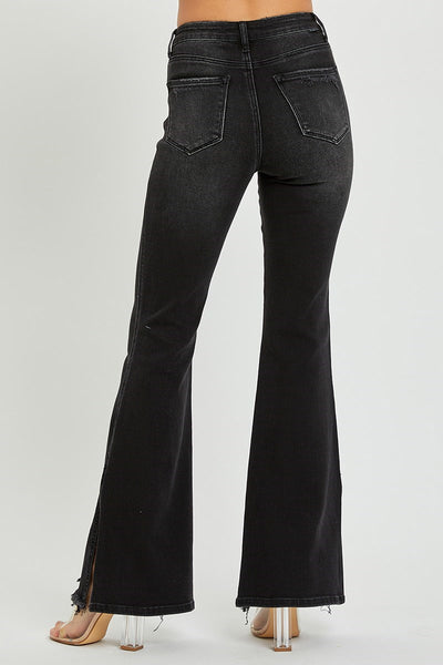 Betrayal High-Rise Slit Flare Jeans