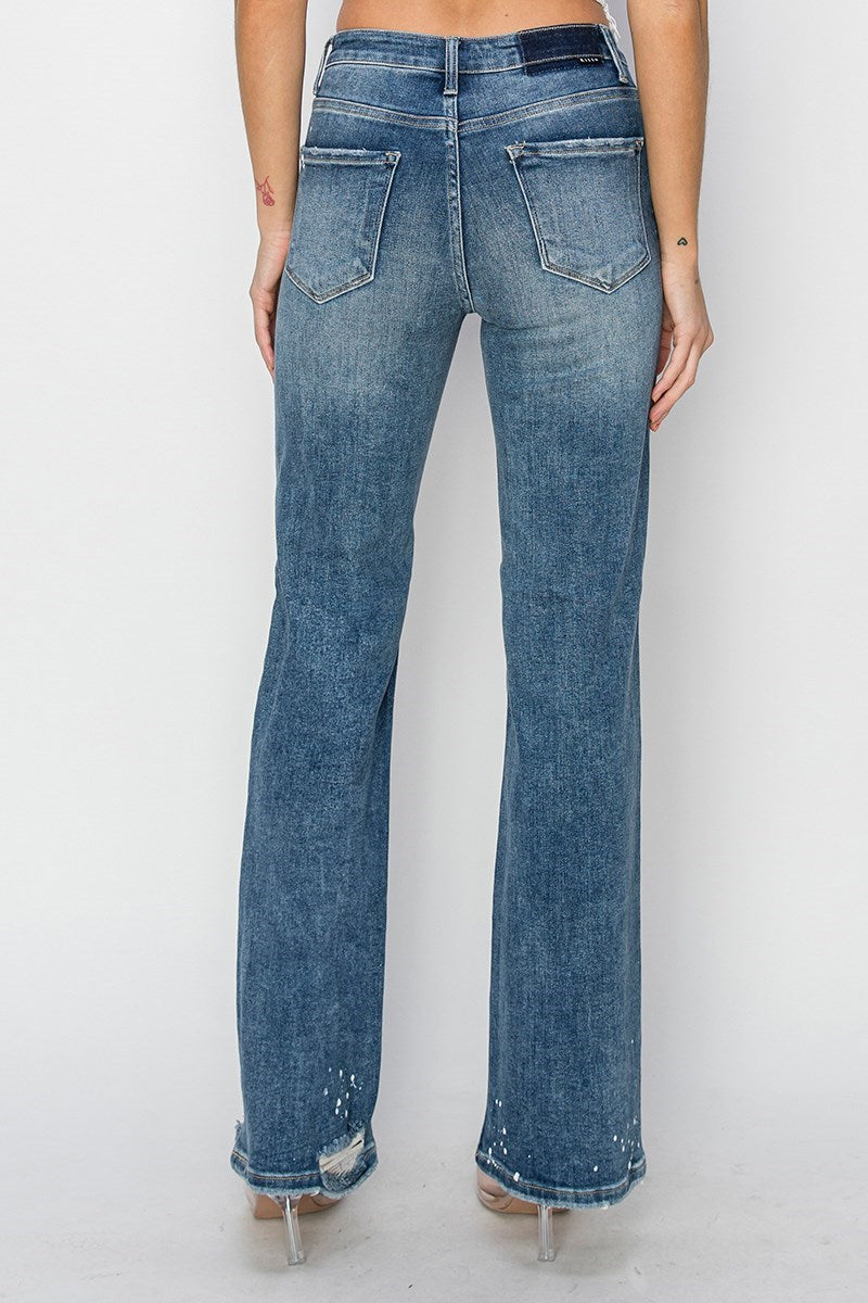 Manipulation High-Rise Relaxed Wide Leg Jean