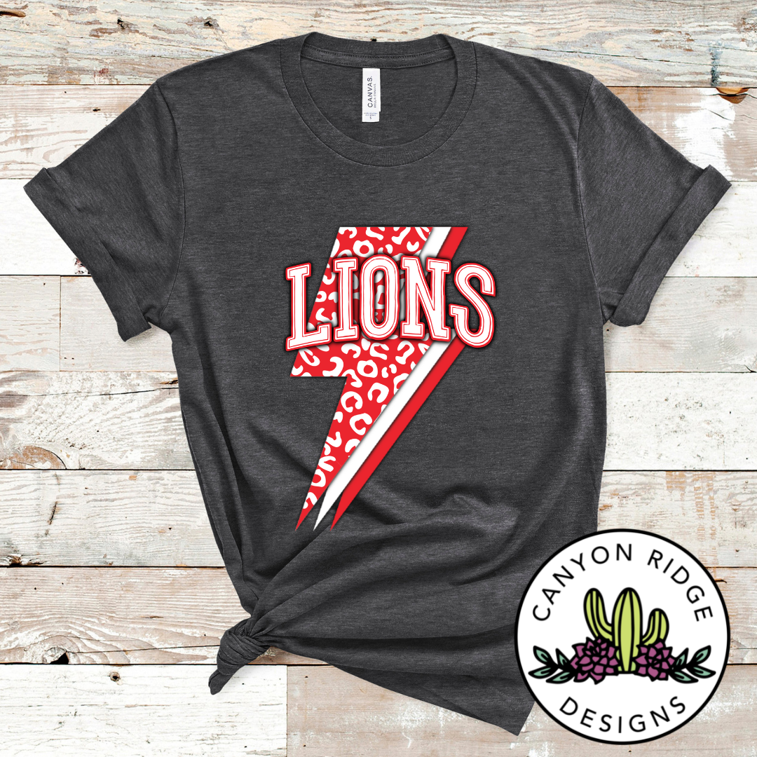 Lions Lightening Bolt Tee