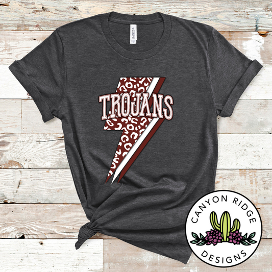 Trojans Lightening Bolt Tee