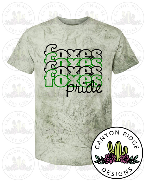 Foxes Pride Tie Dye Shirt